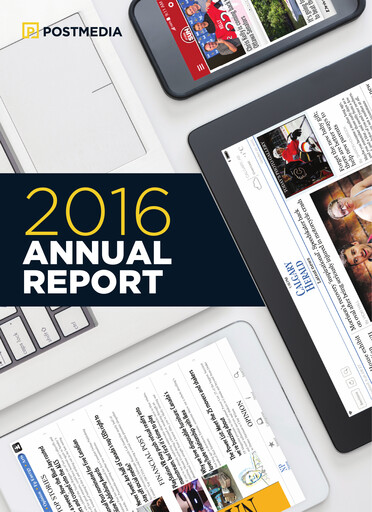 Thumbnail Postmedia Network Canada Annual Report 2016