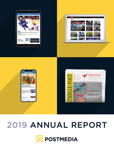 Thumbnail Postmedia Network Canada Annual Report 2019