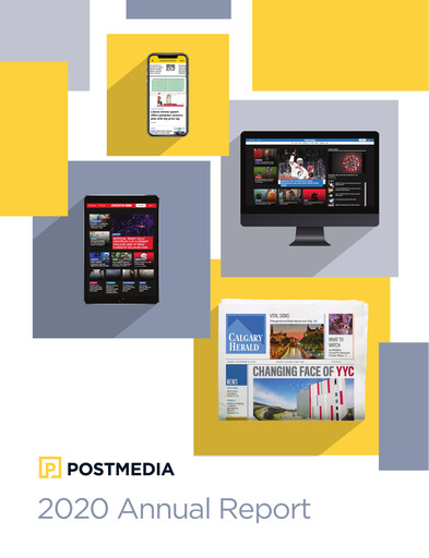 Thumbnail Postmedia Network Canada Annual Report 2020
