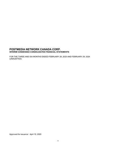 Thumbnail Postmedia Network Canada Quarterly Report 2025-q2