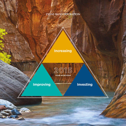 Thumbnail Zions Bancorporation
 Annual Report 2015