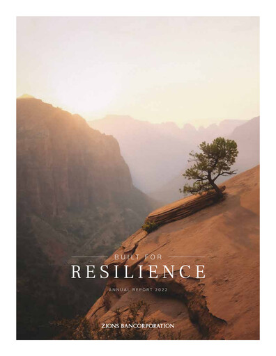 Thumbnail Zions Bancorporation
 Annual Report 2022