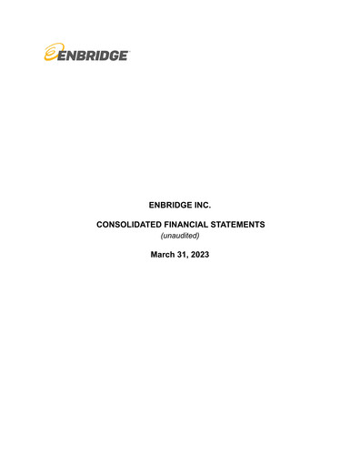 Miniature Enbridge Rapport trimestriel 2023-q1
