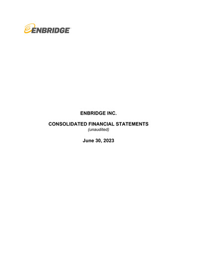 Miniature Enbridge Rapport trimestriel 2023-q2