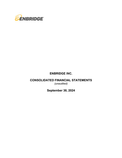 Miniature Enbridge Rapport trimestriel 2024-q3