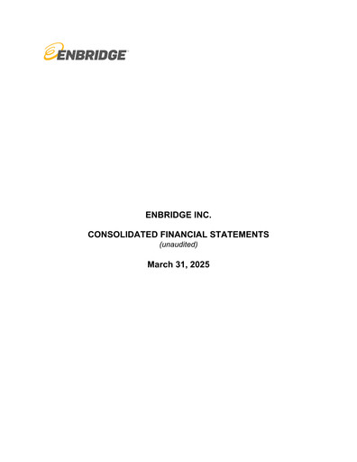 Miniature Enbridge Rapport trimestriel 2025-q1