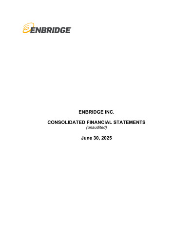 Miniature Enbridge Rapport trimestriel 2025-q2