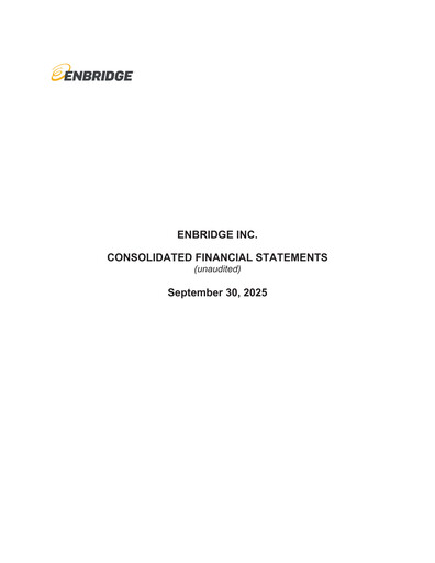 Miniature Enbridge Rapport trimestriel 2025-q3