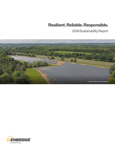Thumbnail Enbridge Sustainability Report 2019