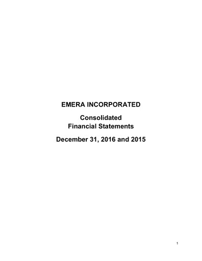 Thumbnail Emera Financial Statement fy2016