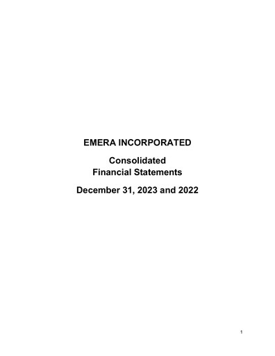 Thumbnail Emera Financial Statement fy2023
