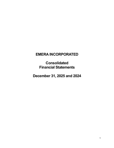 Thumbnail Emera Financial Statement fy2025