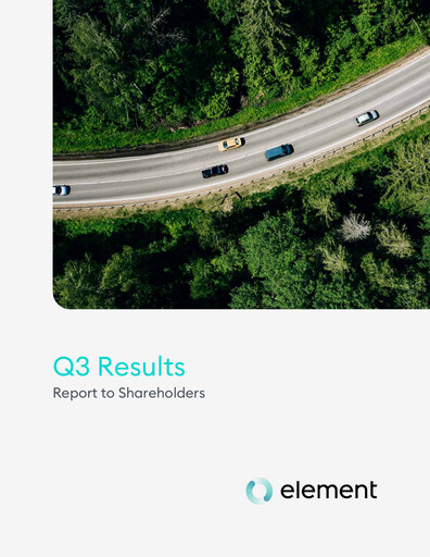 Thumbnail Element Fleet Management
 Quarterly Report 2025-q3