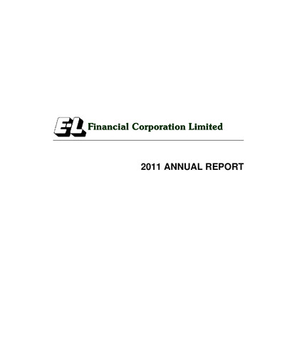 Thumbnail E-L Financial Annual Report 2011