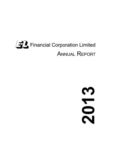 Thumbnail E-L Financial Annual Report 2013