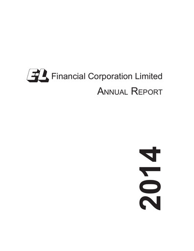Thumbnail E-L Financial Annual Report 2014