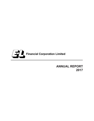Thumbnail E-L Financial Annual Report 2017