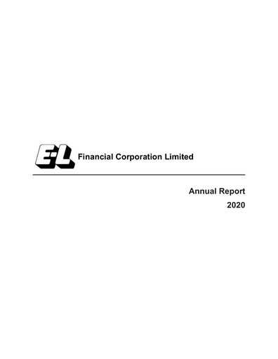 Thumbnail E-L Financial Annual Report 2020