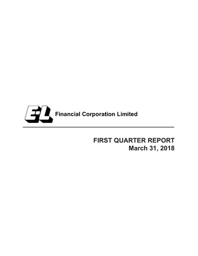 Miniature E-L Financial Rapport trimestriel 2018-q1