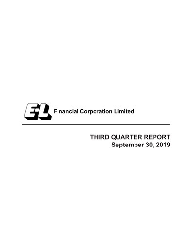 Miniature E-L Financial Rapport trimestriel 2019-q3