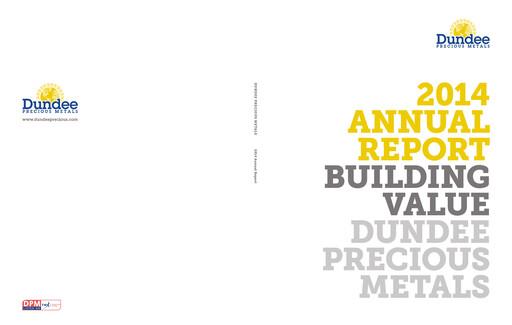 Thumbnail Dundee Precious Metals Annual Report 2014
