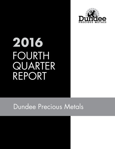 Vorschaubild Dundee Precious Metals Quartalsbericht 2016-q4