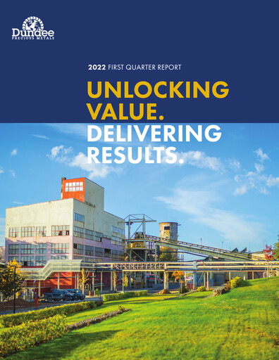 Vorschaubild Dundee Precious Metals Quartalsbericht 2022-q1