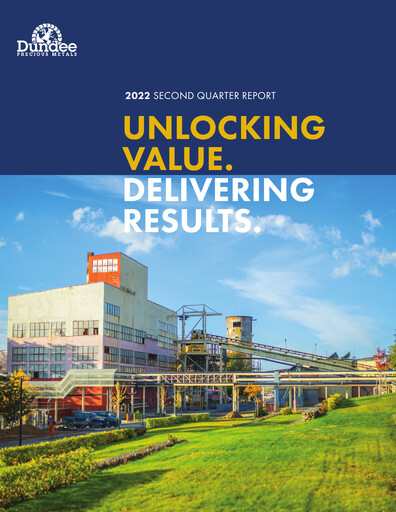 Vorschaubild Dundee Precious Metals Quartalsbericht 2022-q2