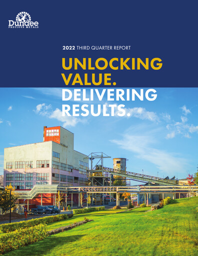 Vorschaubild Dundee Precious Metals Quartalsbericht 2022-q3