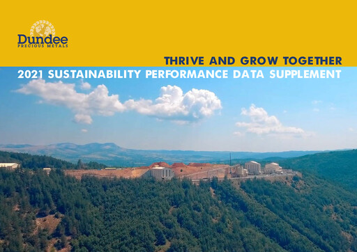 Thumbnail Dundee Precious Metals Sustainability Report 2021
