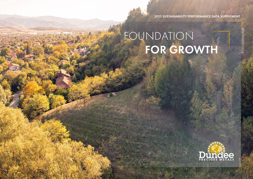 Thumbnail Dundee Precious Metals Sustainability Report 2023