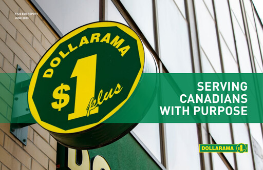 Thumbnail Dollarama ESG Report 2023