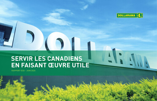 Thumbnail Dollarama ESG Report 2025