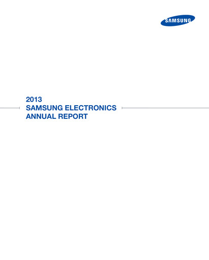 Thumbnail Samsung Annual Report 2013