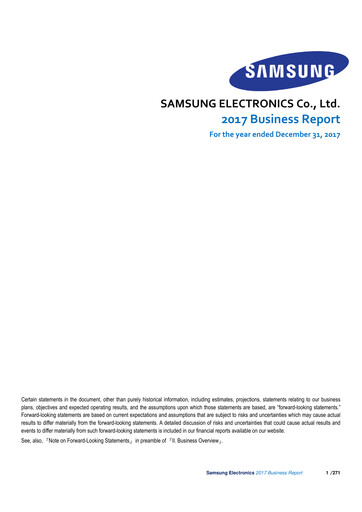 Thumbnail Samsung Annual Report 2017
