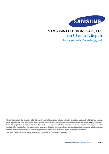 Thumbnail Samsung Annual Report 2018