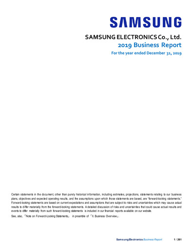 Thumbnail Samsung Annual Report 2019