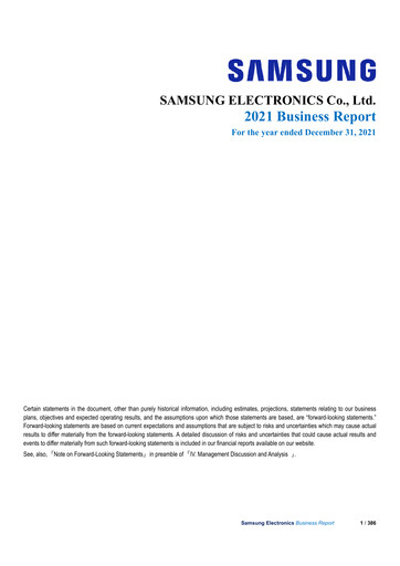 Thumbnail Samsung Annual Report 2021