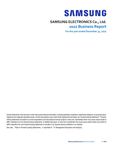 Thumbnail Samsung Annual Report 2022