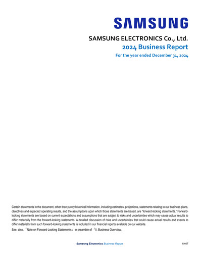 Thumbnail Samsung Annual Report 2024