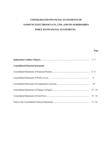 Thumbnail Samsung Financial Statement 2019