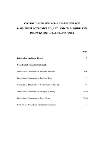 Thumbnail Samsung Financial Statement 2020