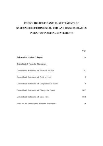 Thumbnail Samsung Financial Statement 2021