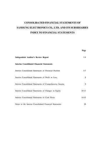 Thumbnail Samsung Financial Statement 2022