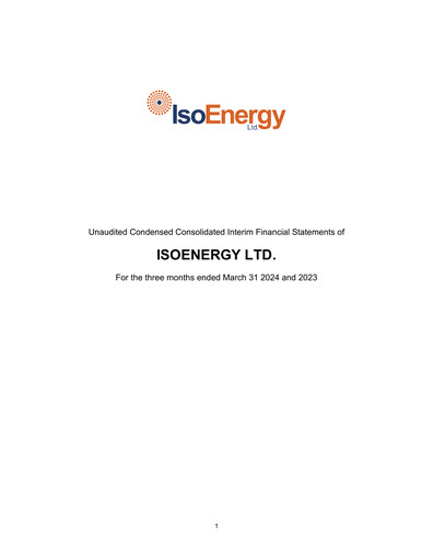 Thumbnail IsoEnergy Quarterly Report 2024-q1