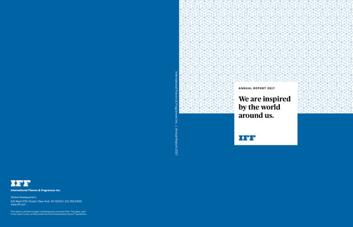 Thumbnail International Flavors & Fragrances
 Annual Report 2017