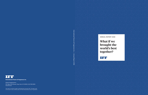 Thumbnail International Flavors & Fragrances
 Annual Report 2018