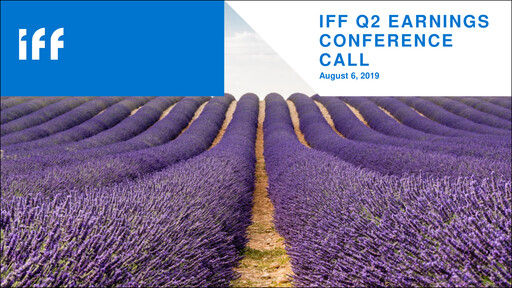 Thumbnail International Flavors & Fragrances
 Quarterly Report 2019-q2