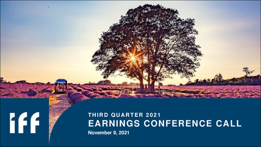 Thumbnail International Flavors & Fragrances
 Quarterly Report 2021-q3