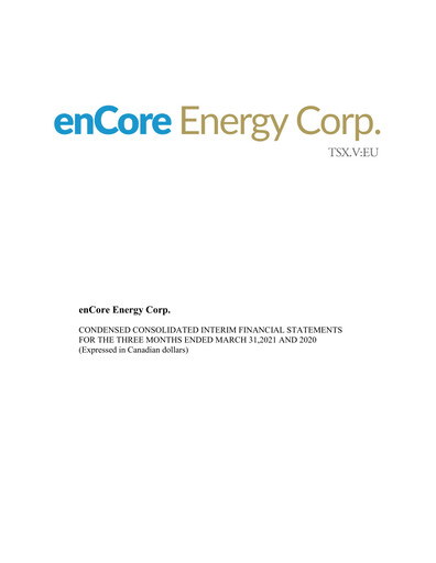 Thumbnail enCore Energy Quarterly Report 2021-q1
